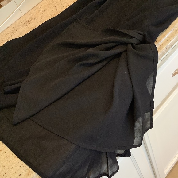 Donna Ricco Black Cap Sleeve Gown NWOT Size 14 Cocktail - Picture 10 of 10